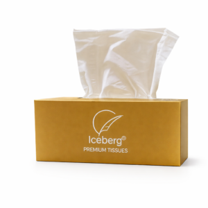 popup tissue box – (150 * 2) ply pulls 300 sheets